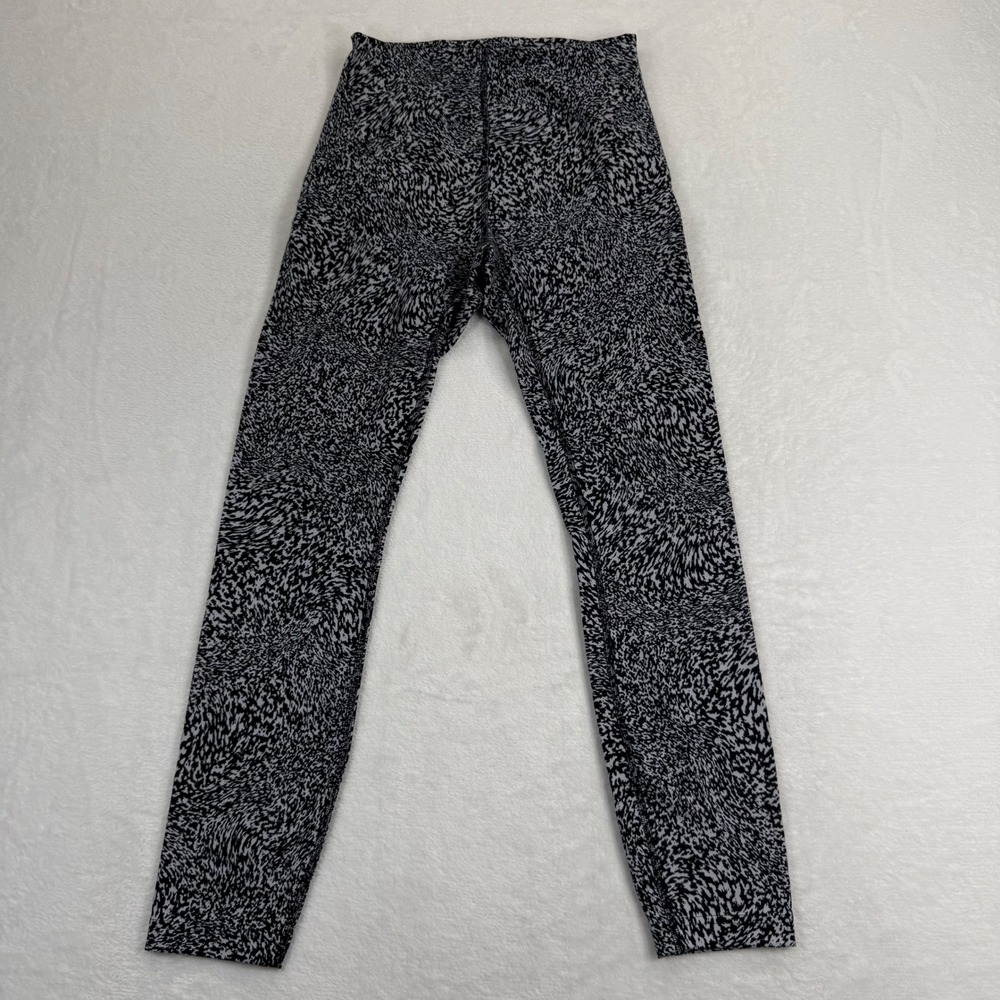 Lululemon InStill High-Rise Tight 25" Warped Grain Alpine White Black leggings 4